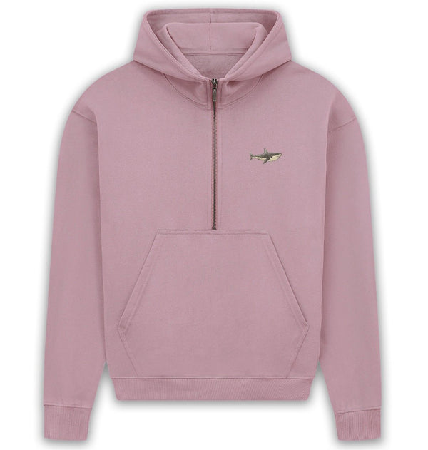 Great White Shark Hoodie - Womans Embroidered Shark Conservation