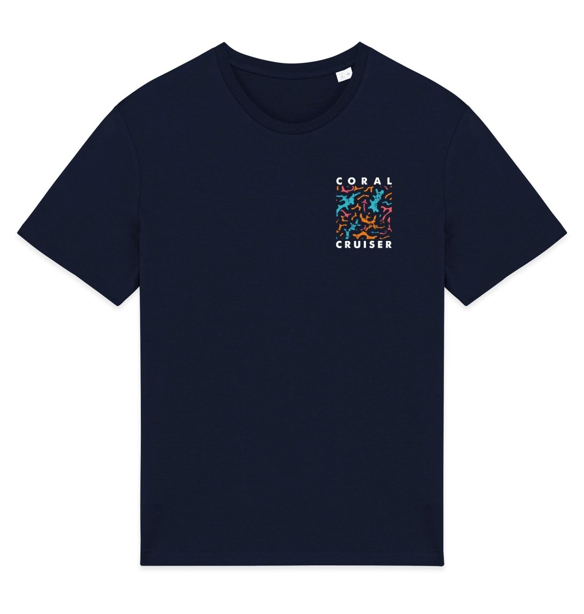 Coral Cruiser Graphic Mens T-shirt - Blue Panda