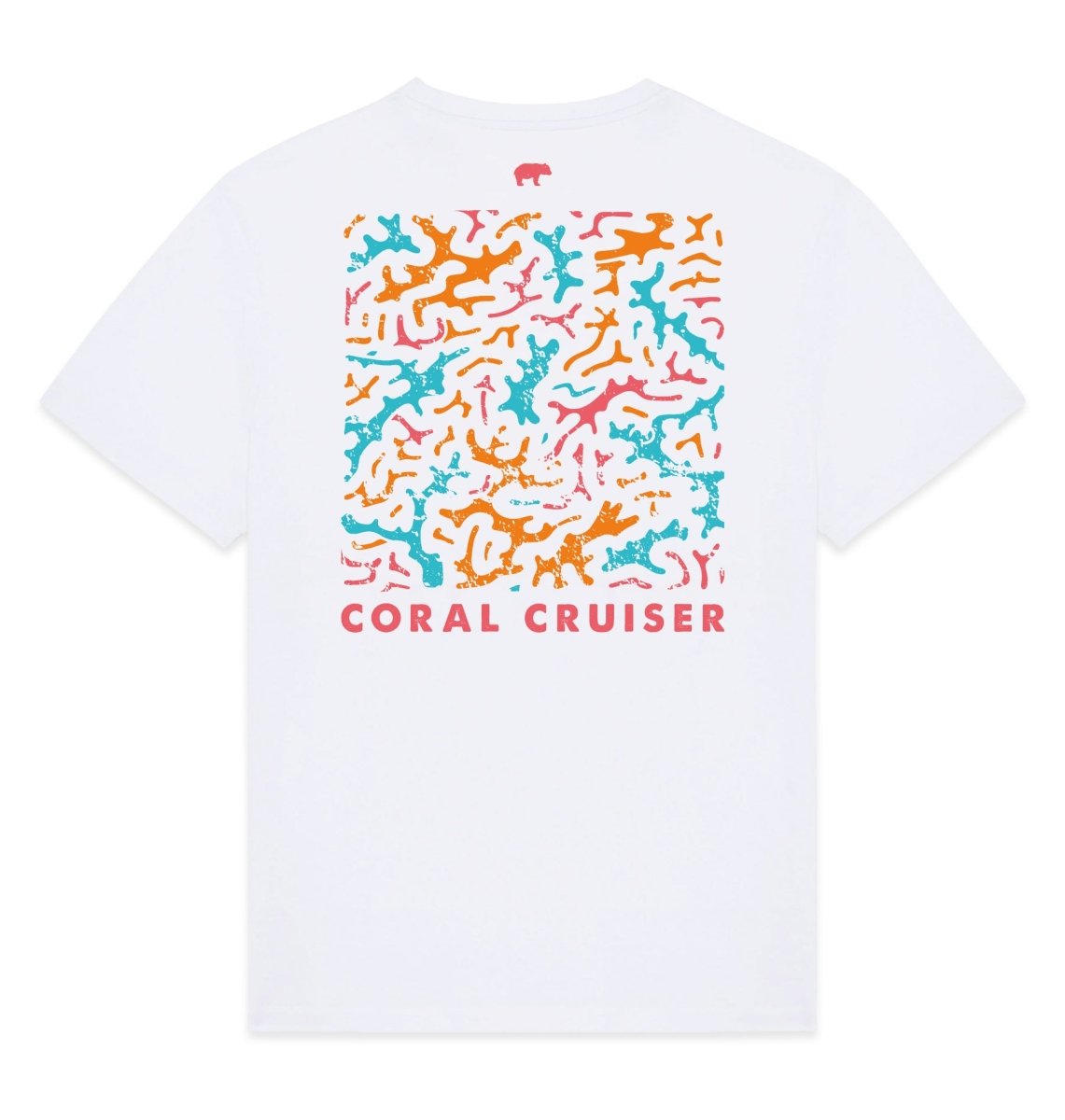 Coral Cruiser Graphic Womens T-shirt - Blue Panda