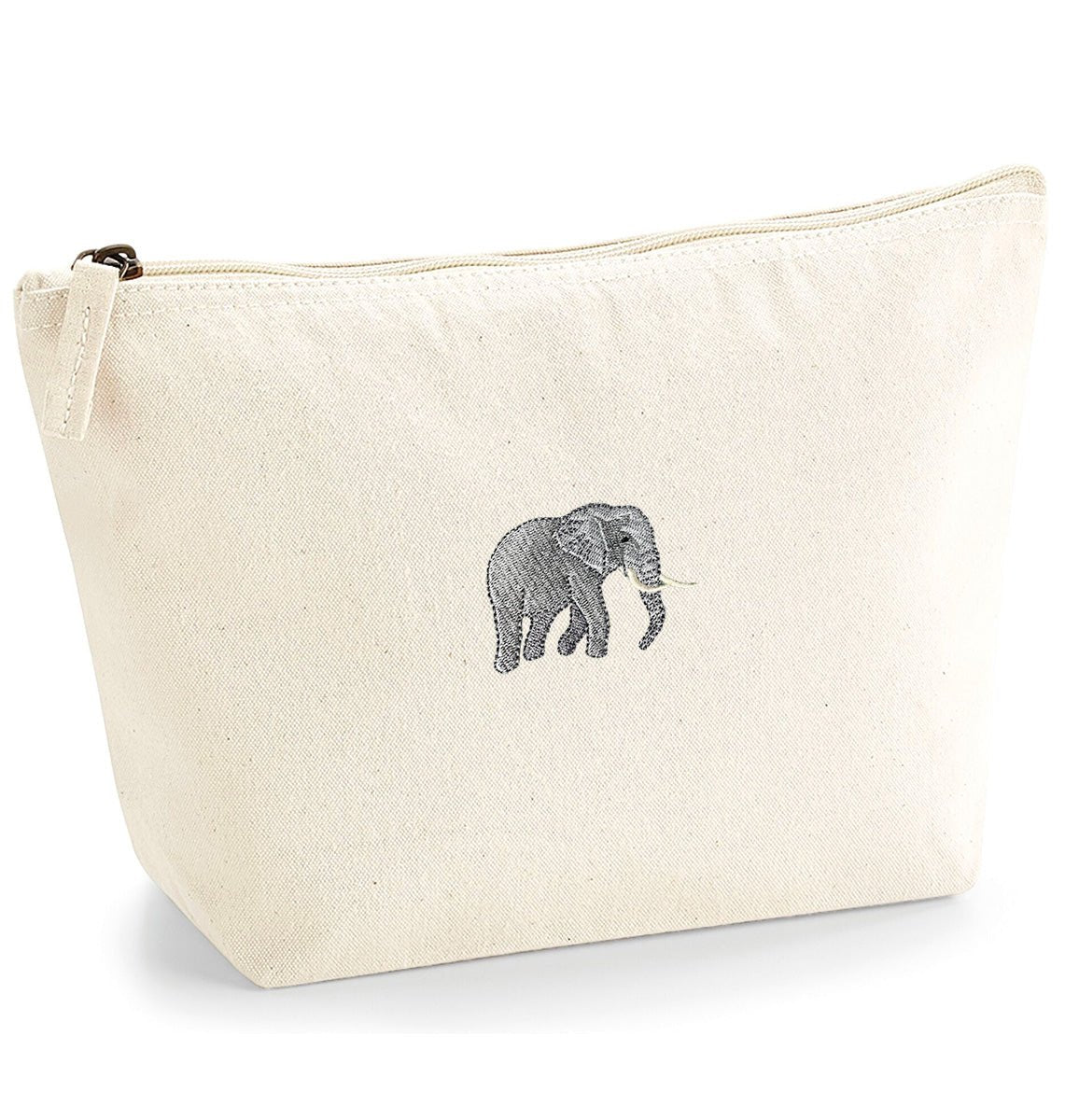 Elephant Organic Accessory Bag - Blue Panda