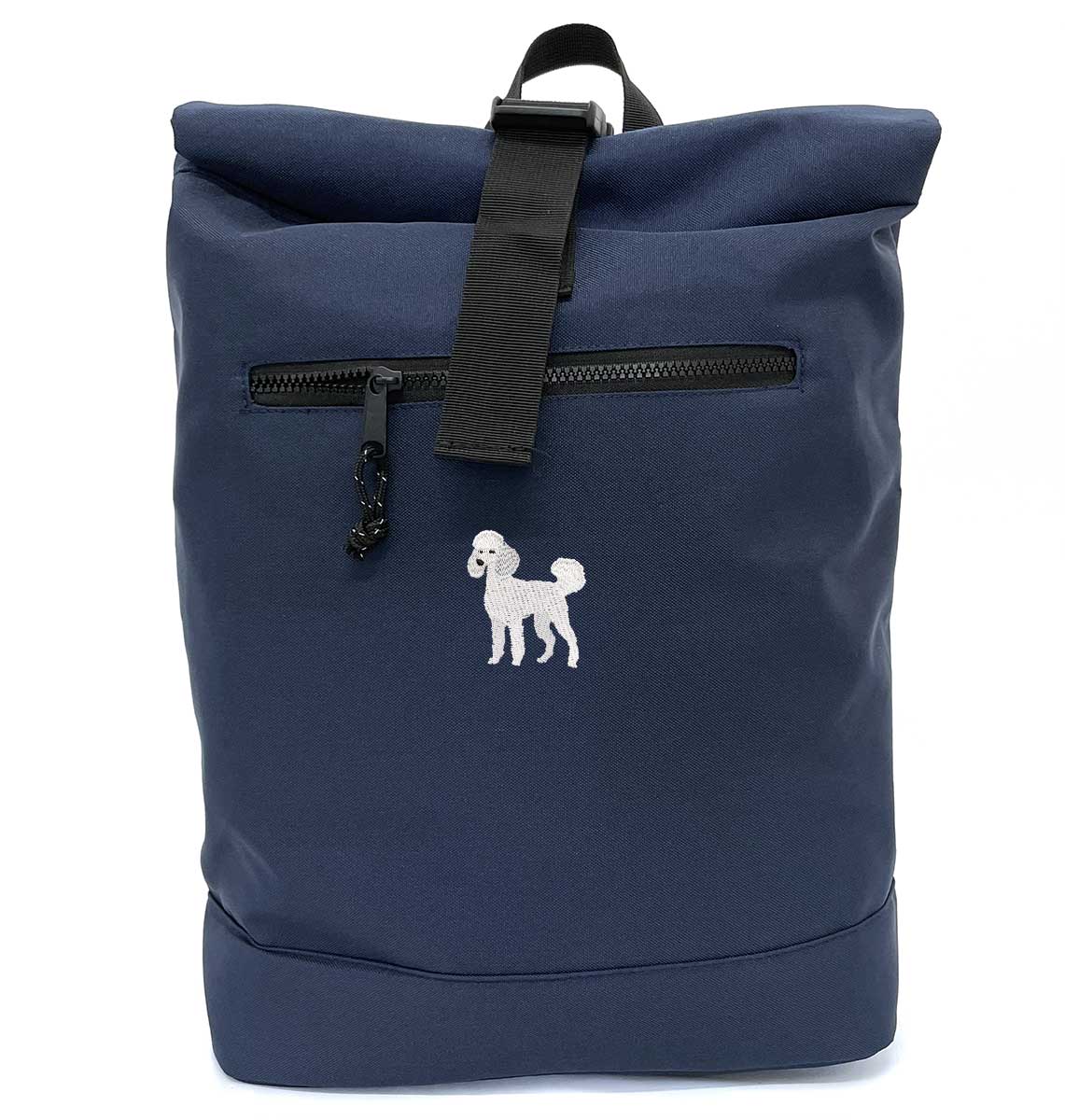 Poodle Beach Roll-top Recycled Backpack - Blue Panda