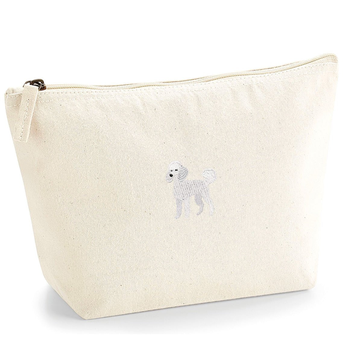Poodle Organic Accessory Bag - Blue Panda