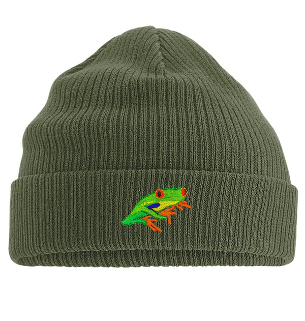 帽子 Two Frogs Knit Frog Beanie - Horned Frog Knit Frog Beanie - Poison Dart frog – Two Frogs