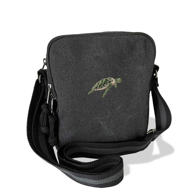 Turtle Vintage Canvas Cross Body Hand Bag