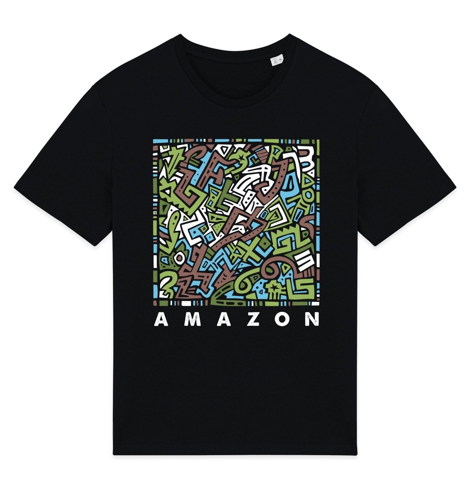 Amazon Front Print Mens T-shirt - Blue Panda