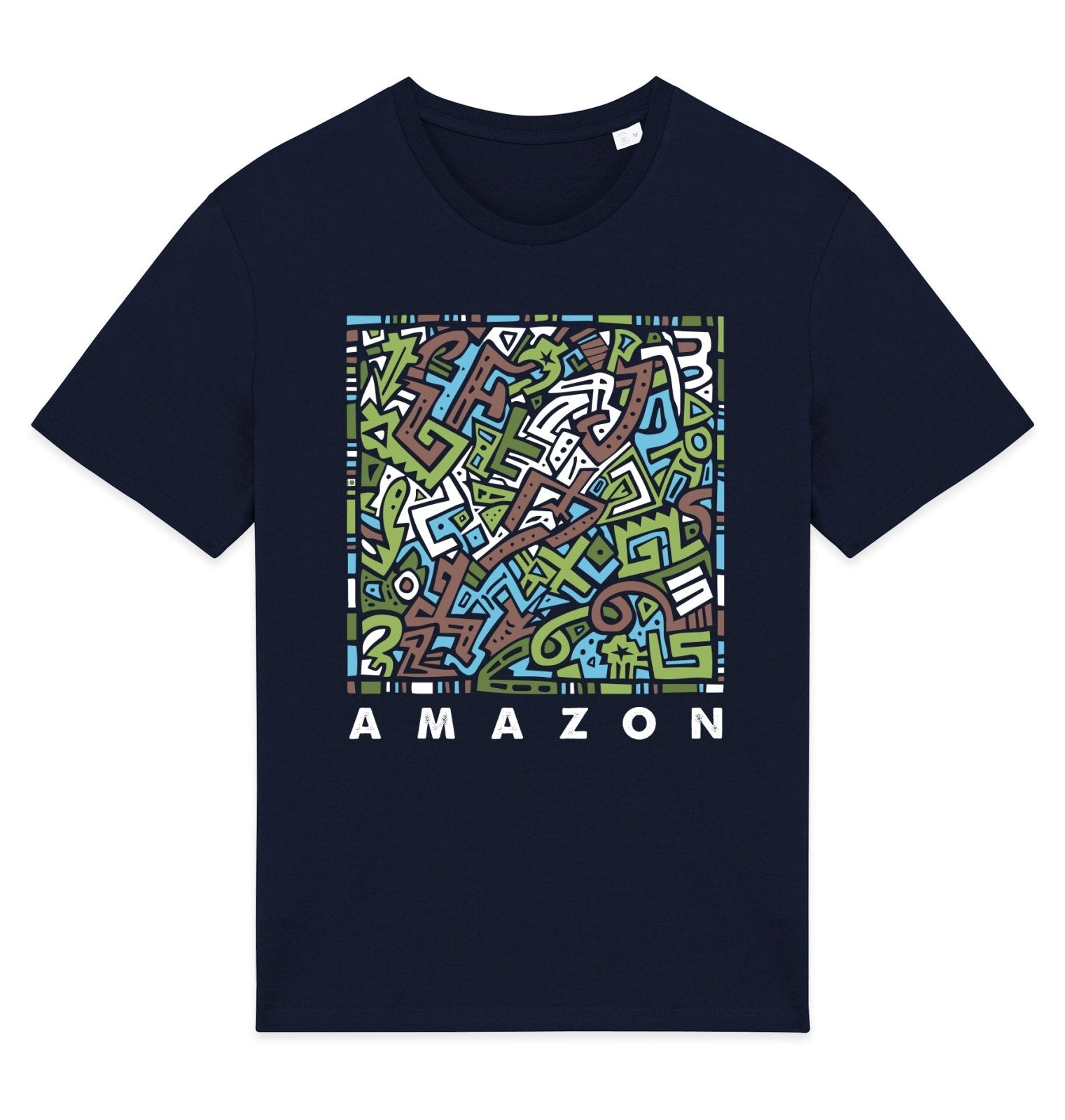 Amazon Front Print Womens T-shirt - Blue Panda