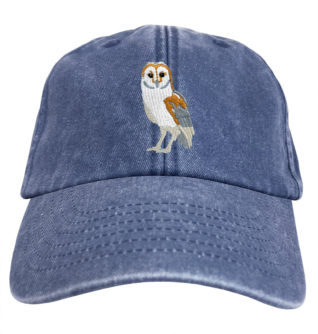 Barn Owl Denim Cap - Blue Panda