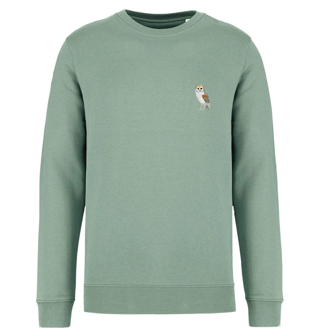 Barn Owl Mens Sweatshirt - Blue Panda