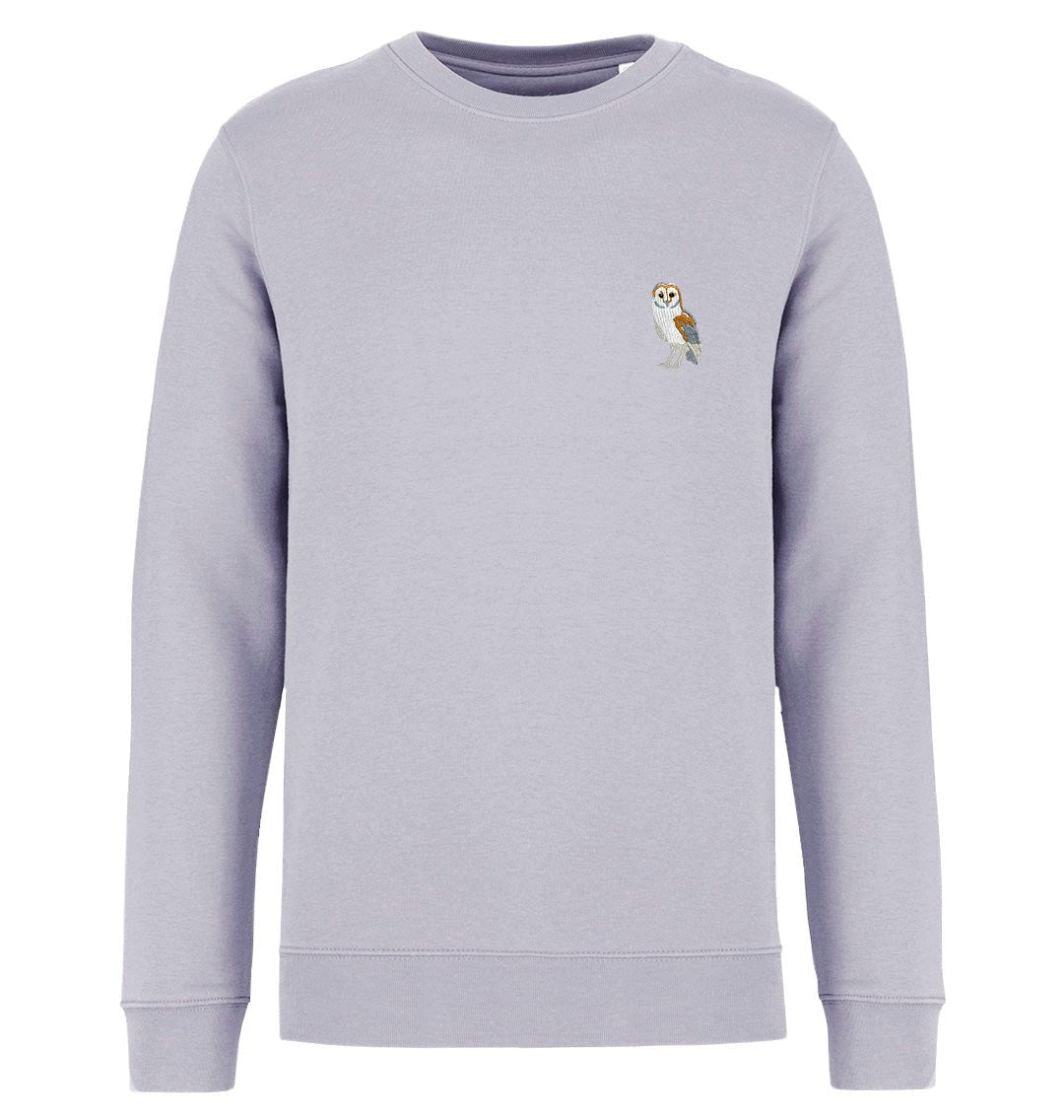 Barn Owl Womens Sweatshirt - Blue Panda