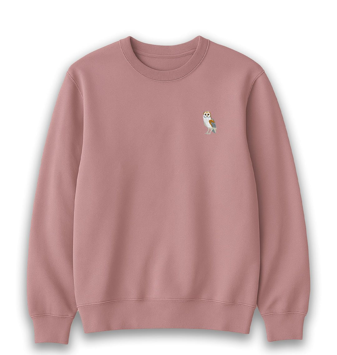 Barn Owl Womens Sweatshirt - Unisex - Blue Panda