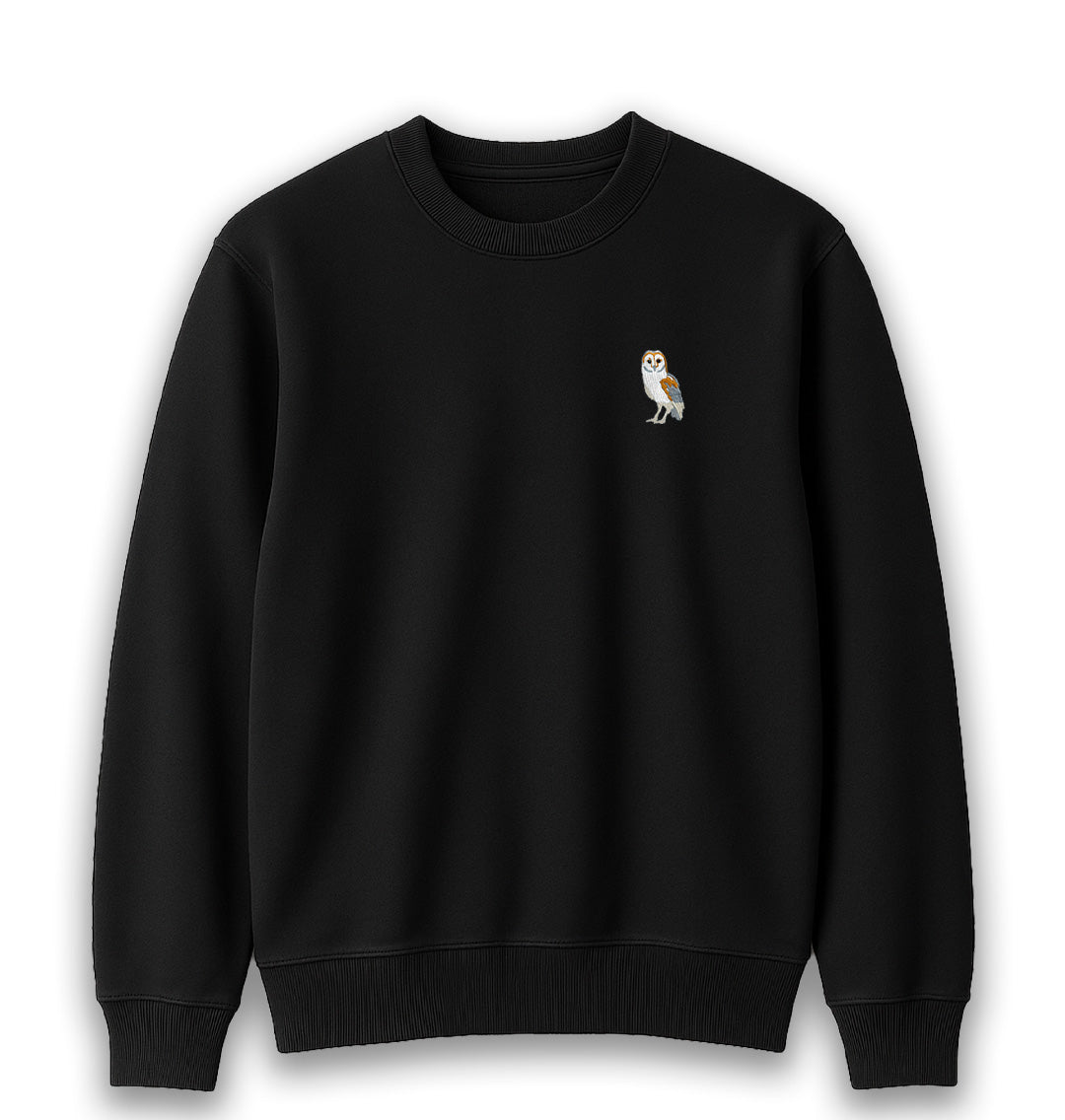 Barn Owl Womens Sweatshirt - Unisex - Blue Panda