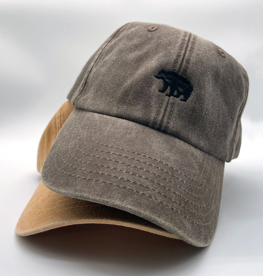 Bear Logo Baseball Cap Brown Bear Cap Wildlife Hat UK Blue Panda