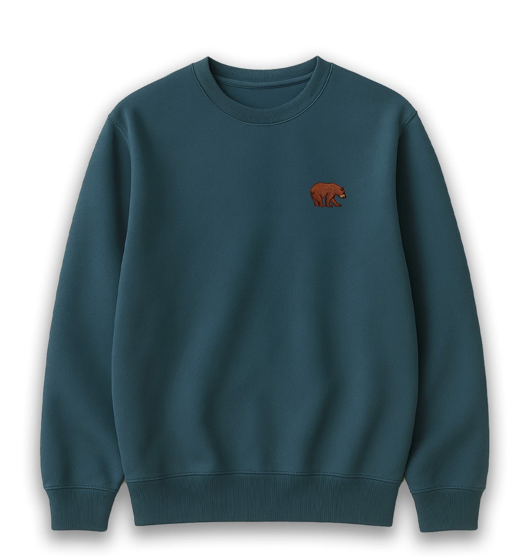 Bear Mens Sweatshirt - Blue Panda