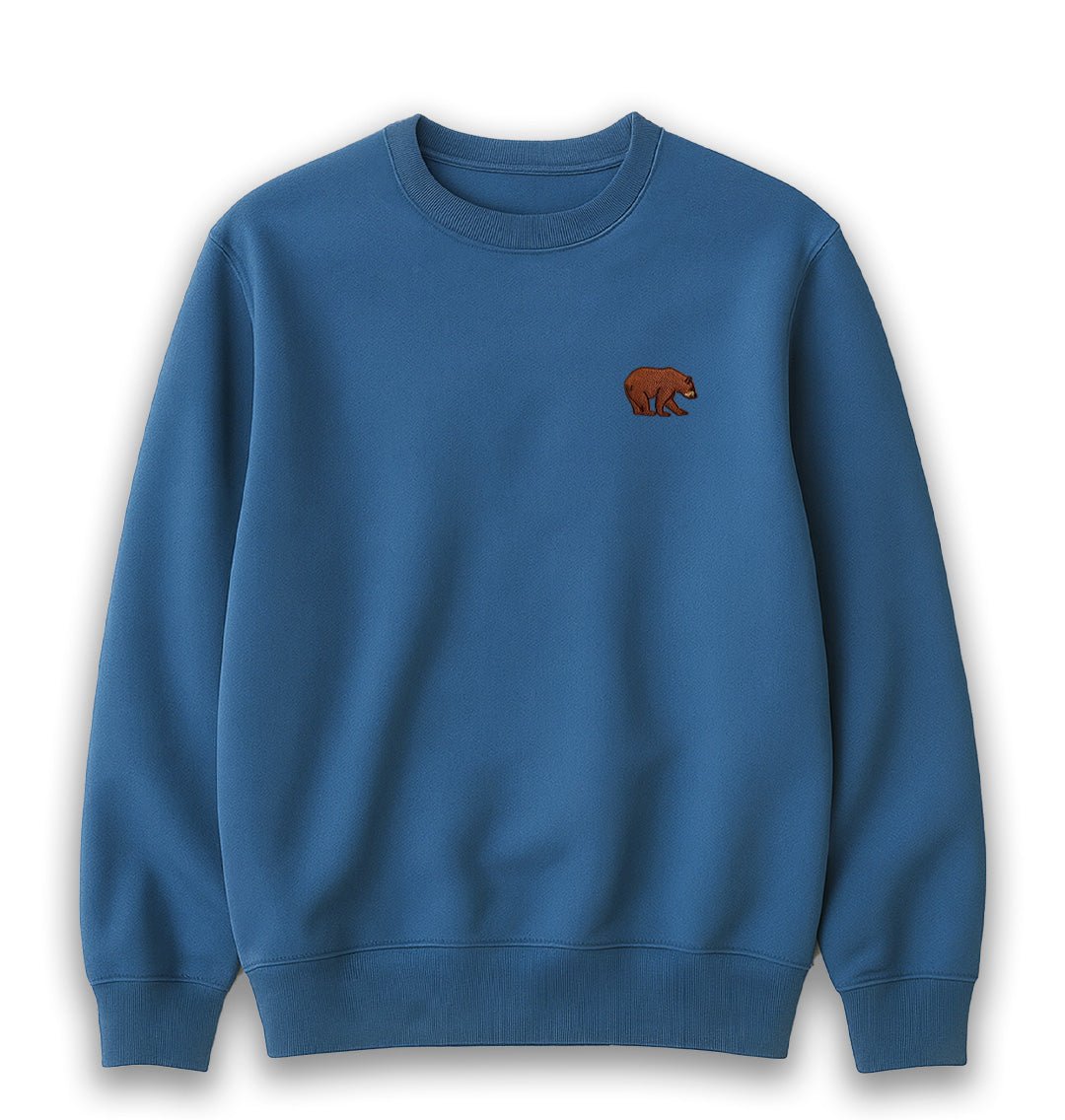 Bear Mens Sweatshirt - Blue Panda