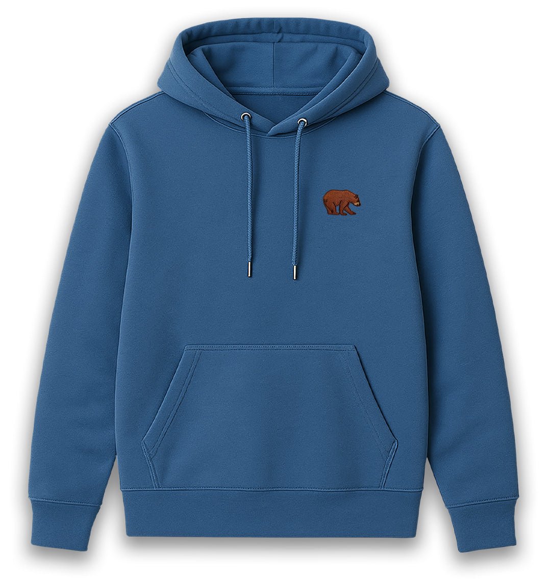 Bear Womens Hoodie - Unisex - Blue Panda