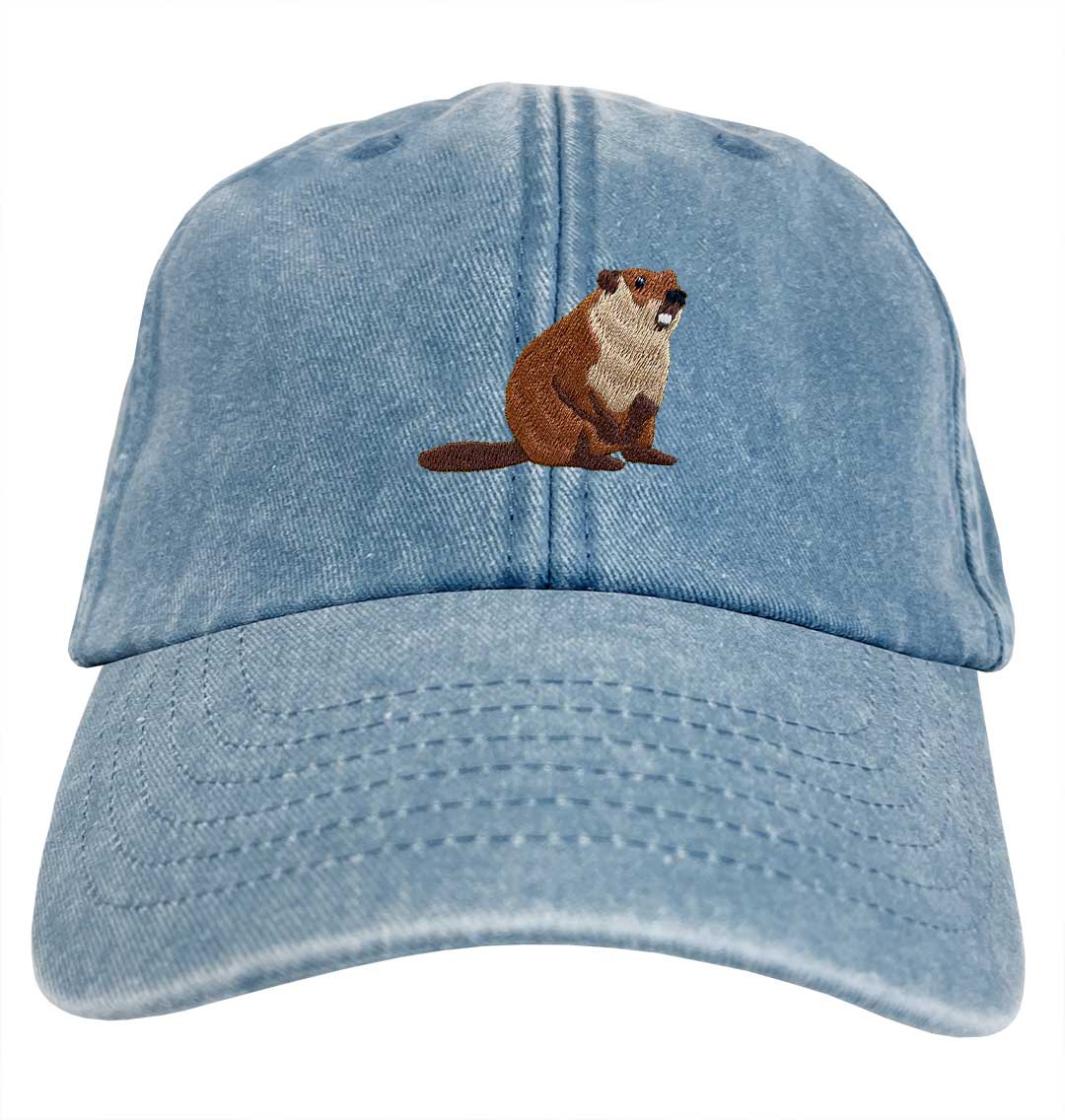 Beaver Denim Cap