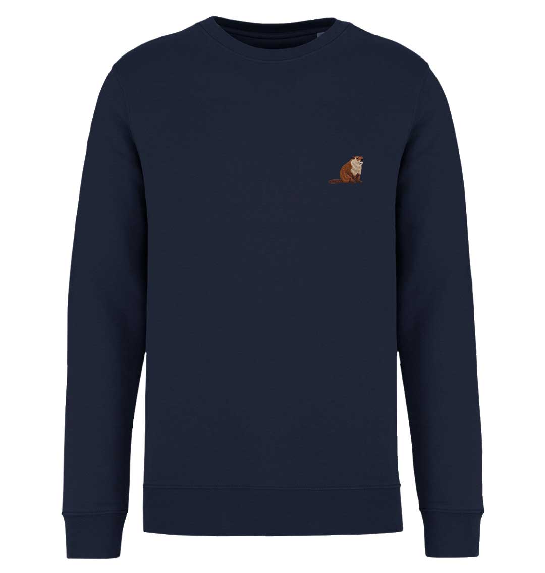 Beaver Mens Sweatshirt - Blue Panda