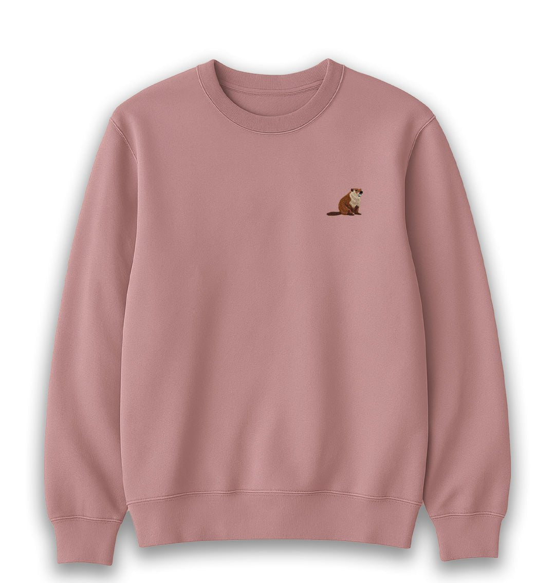 Beaver Womens Sweatshirt - Unisex - Blue Panda