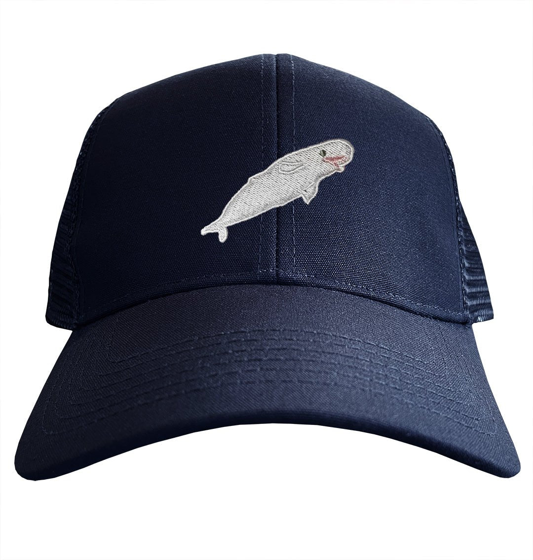 Beluga Whale Trucker Cap - Blue Panda