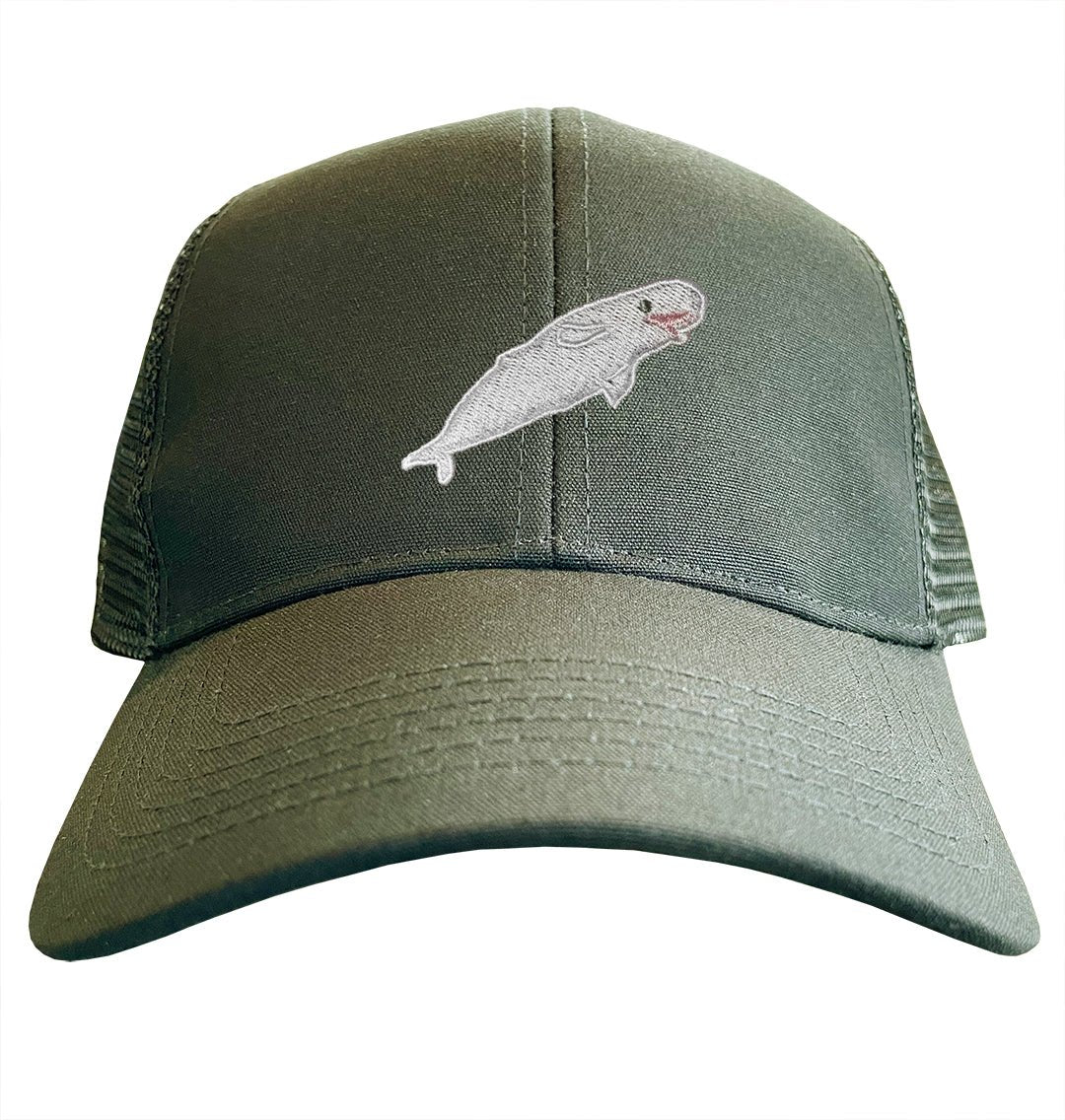 Beluga Whale Trucker Cap - Blue Panda