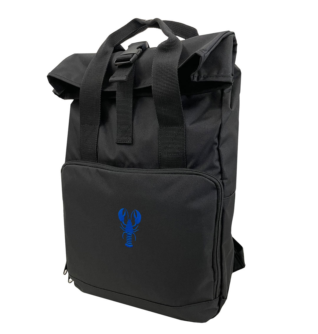 Blue Lobster Everyday Roll-top Recycled Backpack
