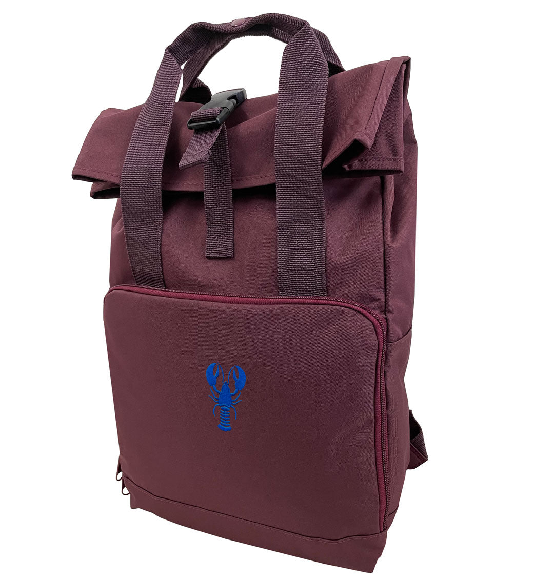 Blue Lobster Everyday Roll-top Recycled Backpack