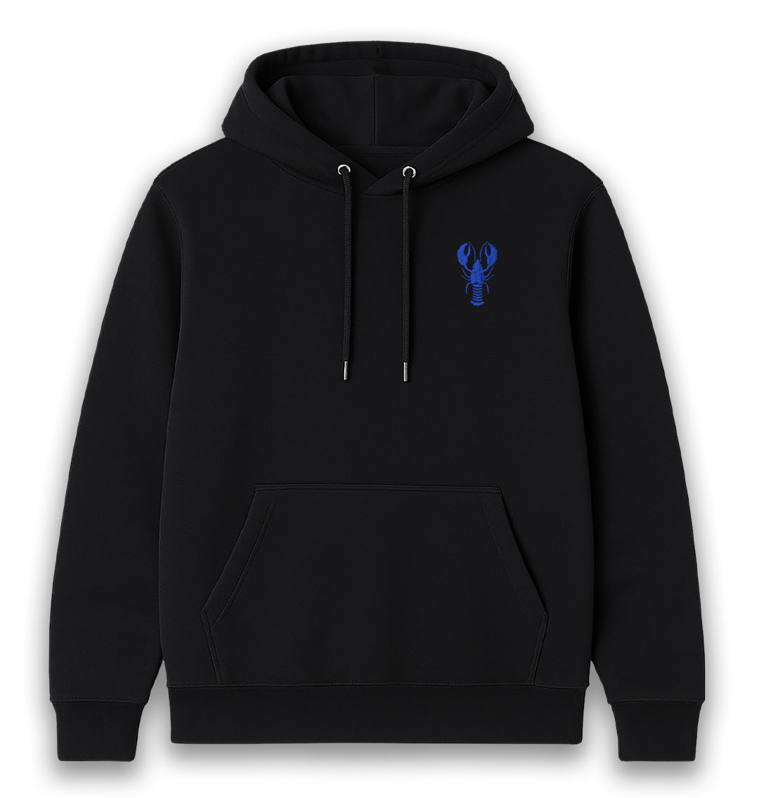 Blue Lobster Mens Hoodie - Blue Panda