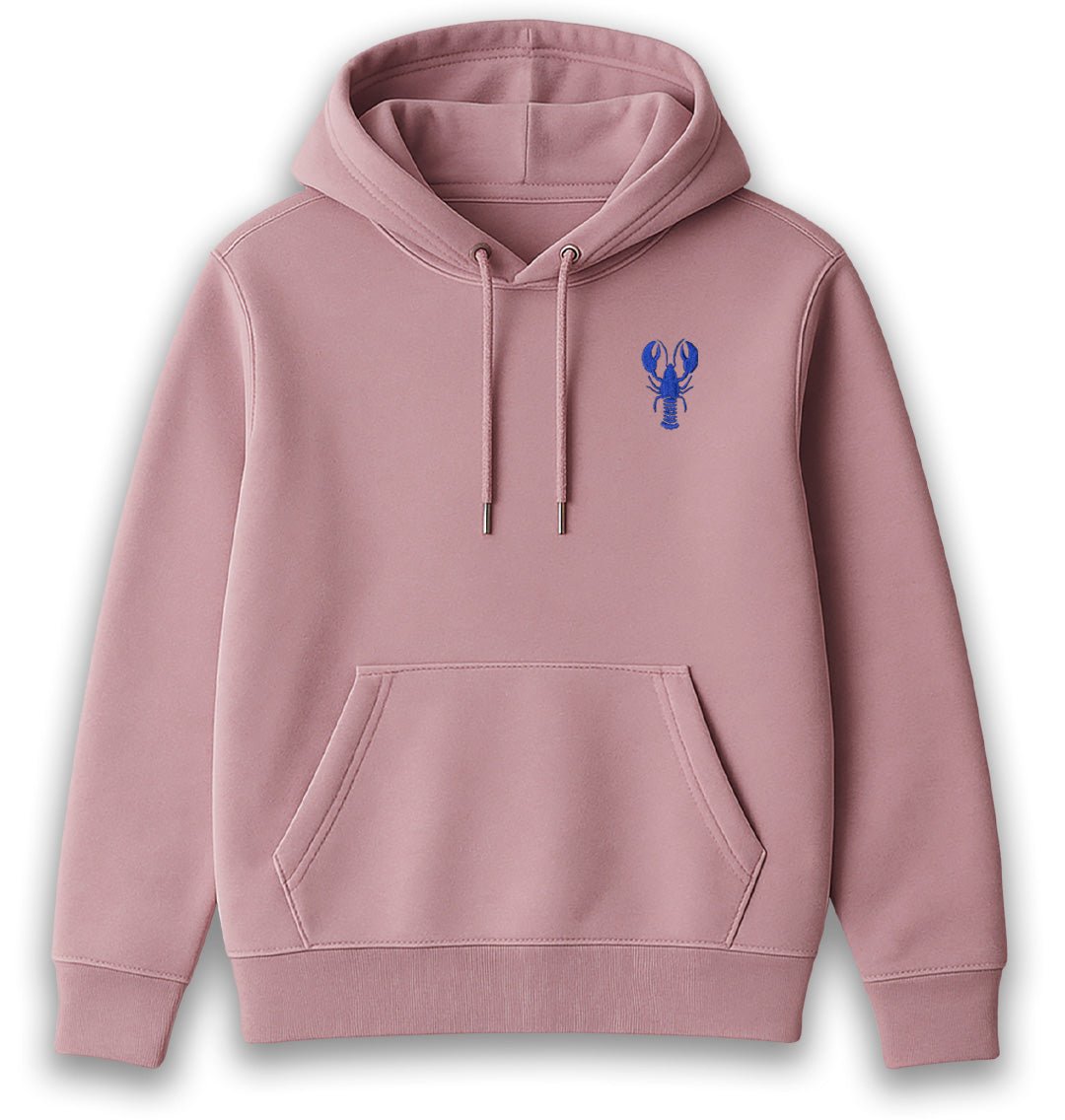 Blue Lobster Mens Hoodie - Blue Panda