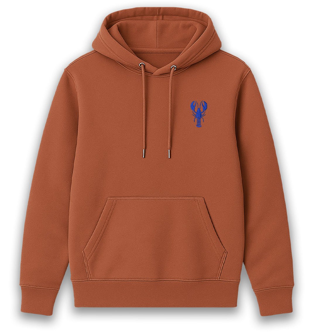 Blue Lobster Womens Hoodie - Unisex - Blue Panda