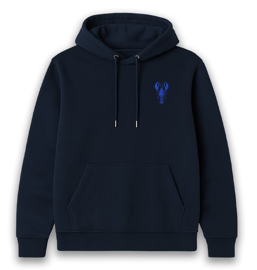 Blue Lobster Womens Hoodie - Unisex - Blue Panda