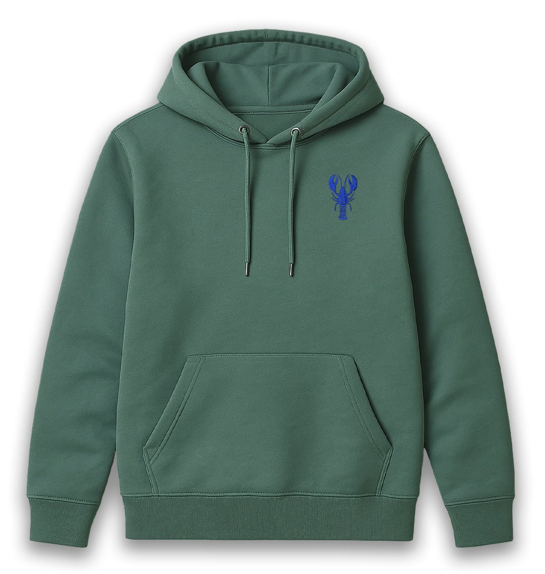 Blue Lobster Womens Hoodie - Unisex - Blue Panda