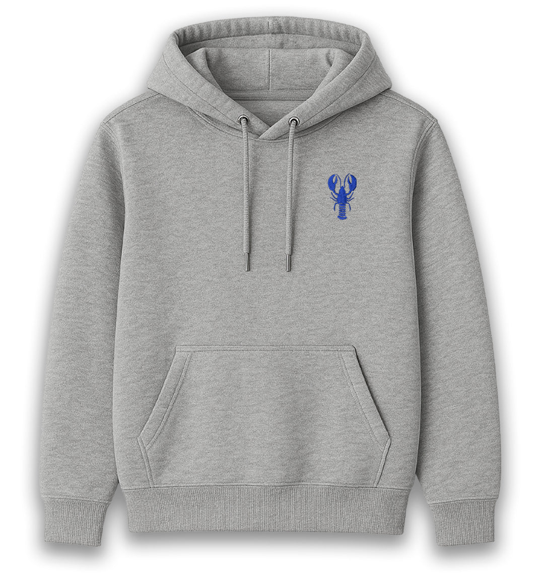Blue Lobster Womens Hoodie - Unisex - Blue Panda