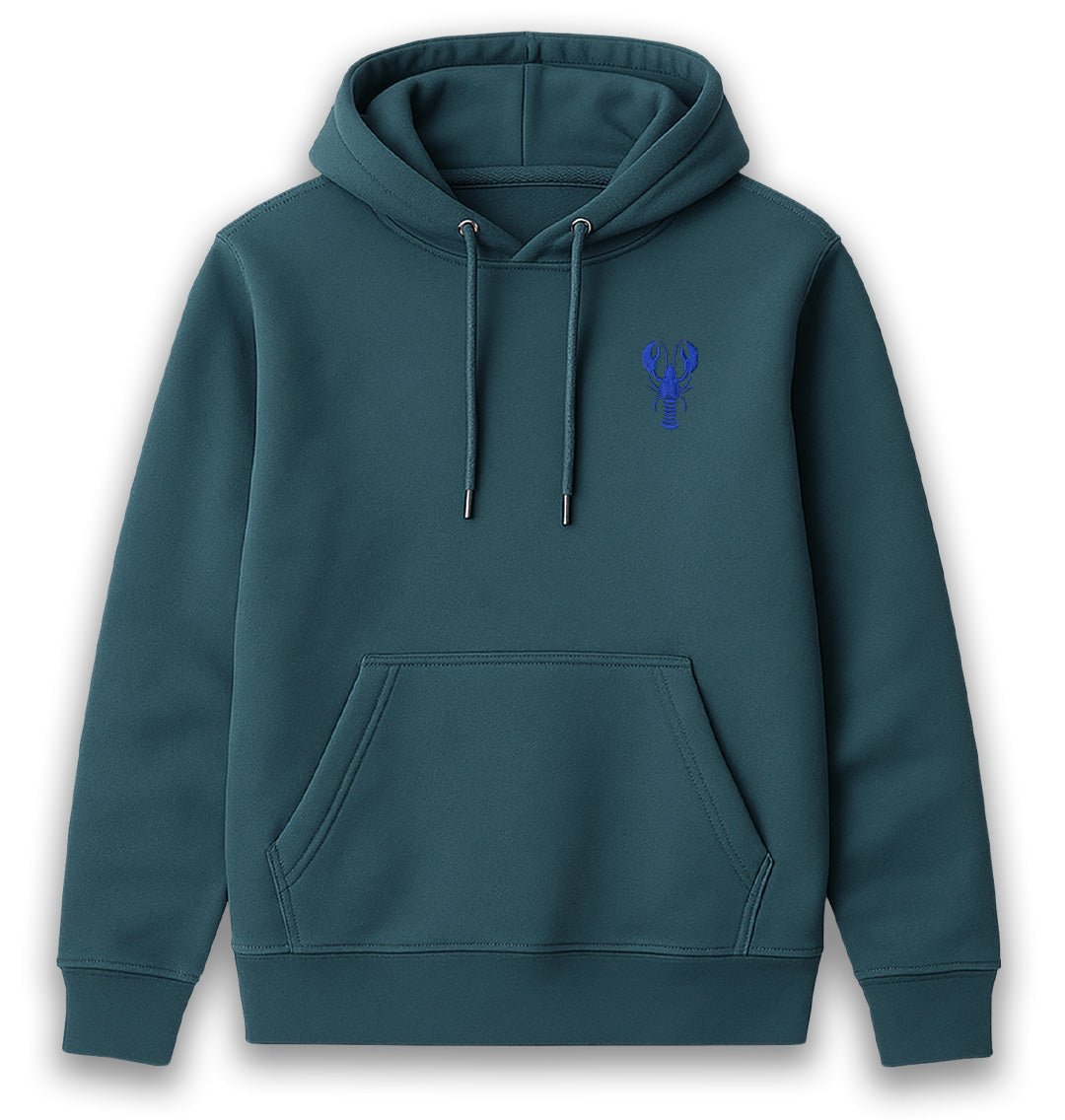 Blue Lobster Womens Hoodie - Unisex - Blue Panda