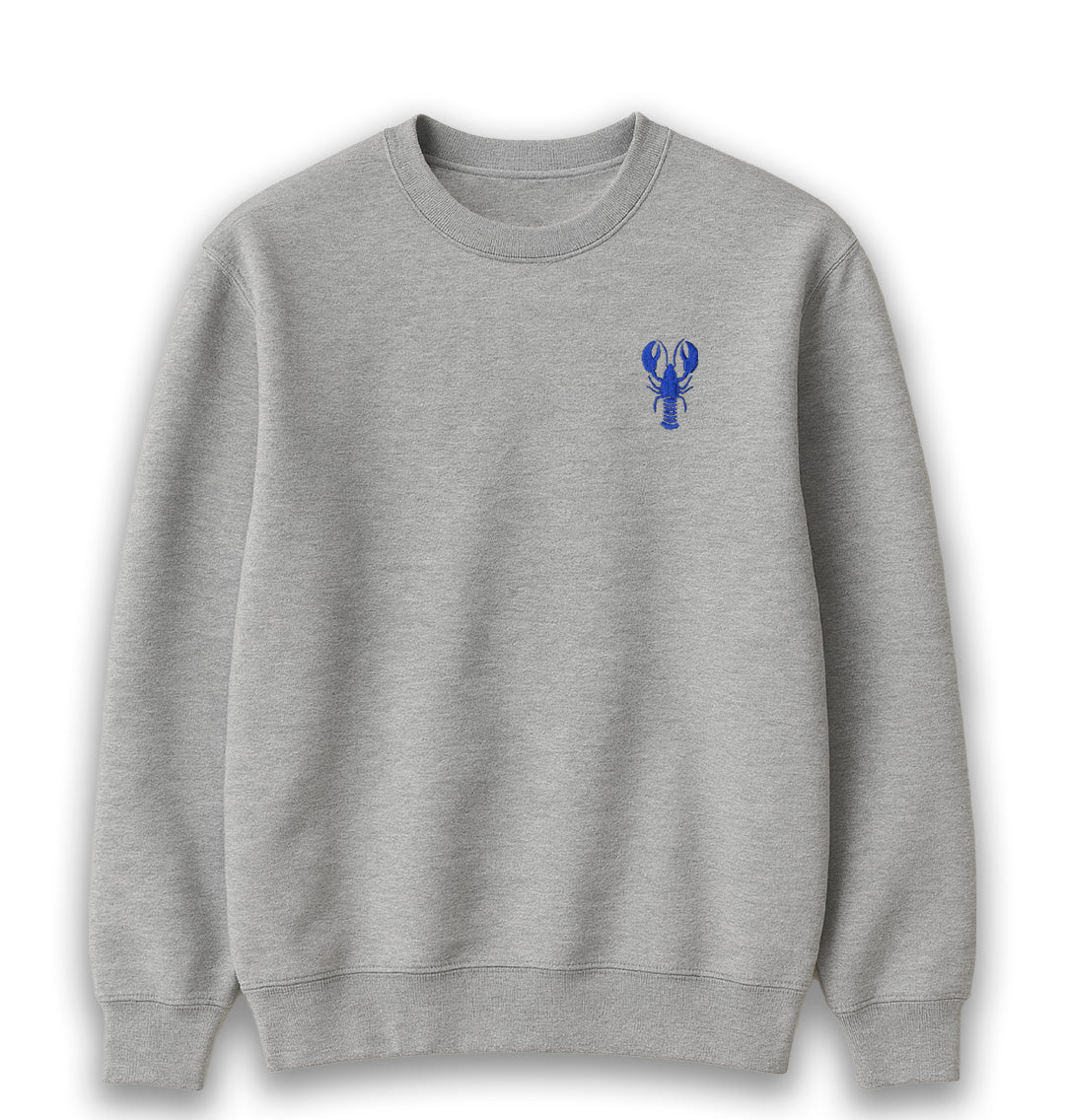 Blue Lobster Mens Sweatshirt - Blue Panda