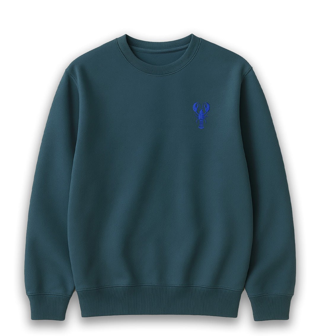 Blue Lobster Womens Sweatshirt - Unisex - Blue Panda