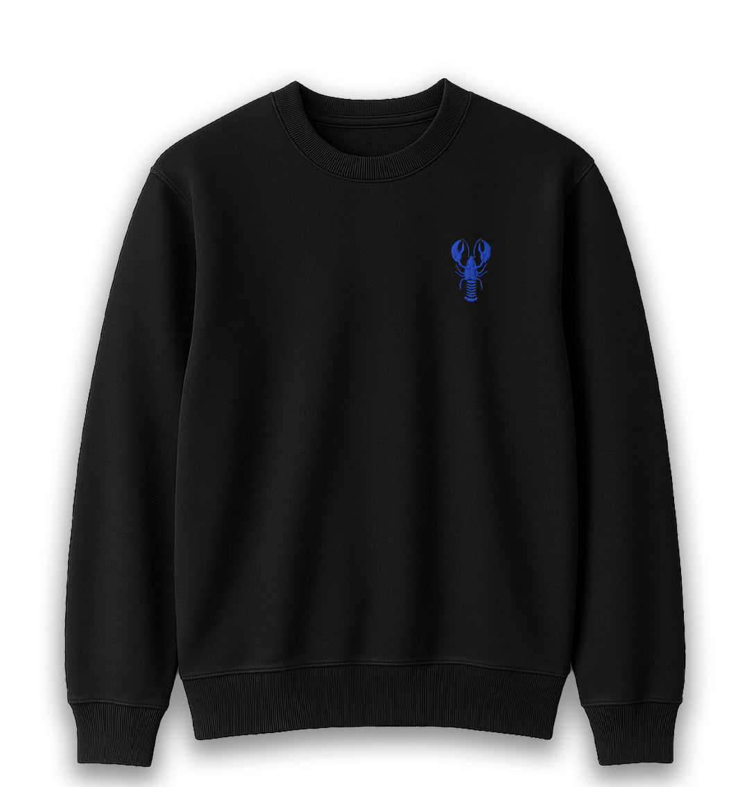 Blue Lobster Womens Sweatshirt - Unisex - Blue Panda