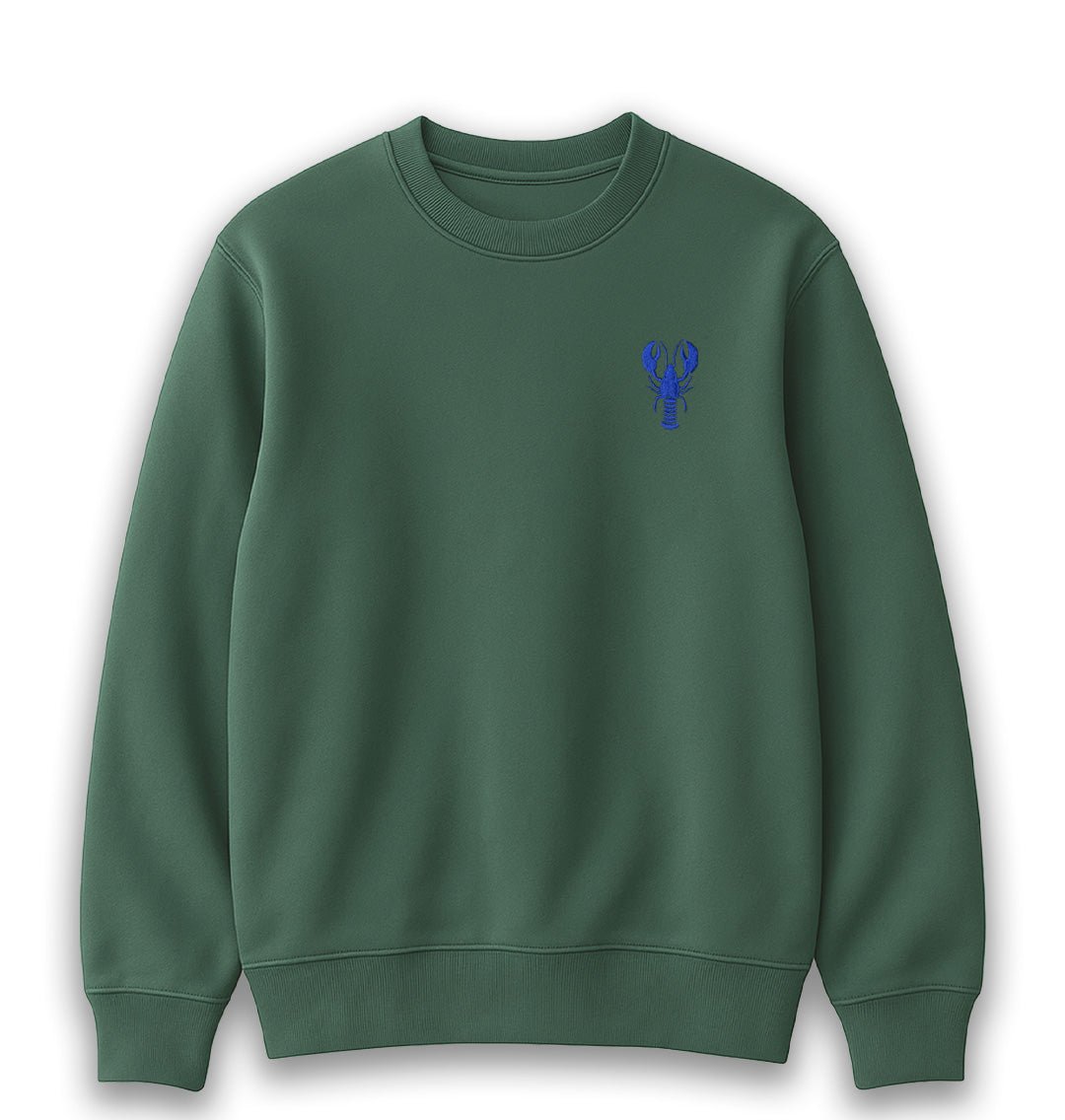 Blue Lobster Womens Sweatshirt - Unisex - Blue Panda
