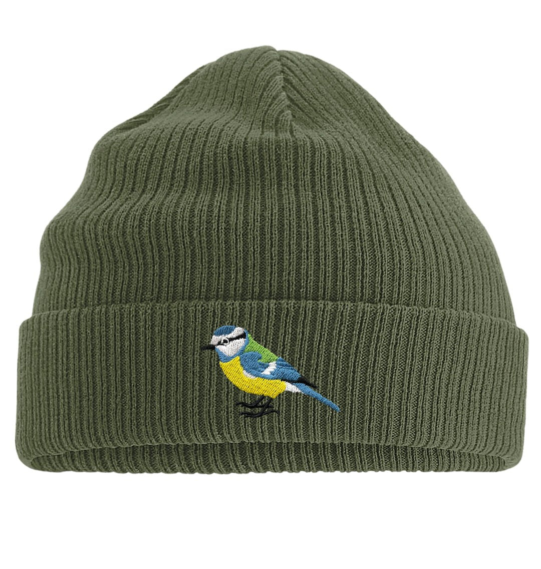 Blue Tit Beanie - Blue Panda