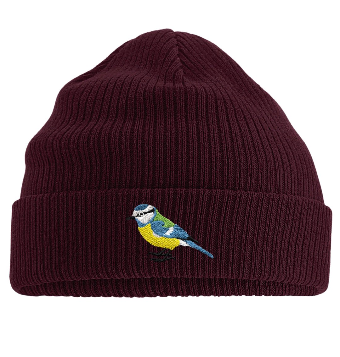 Blue Tit Beanie - Blue Panda