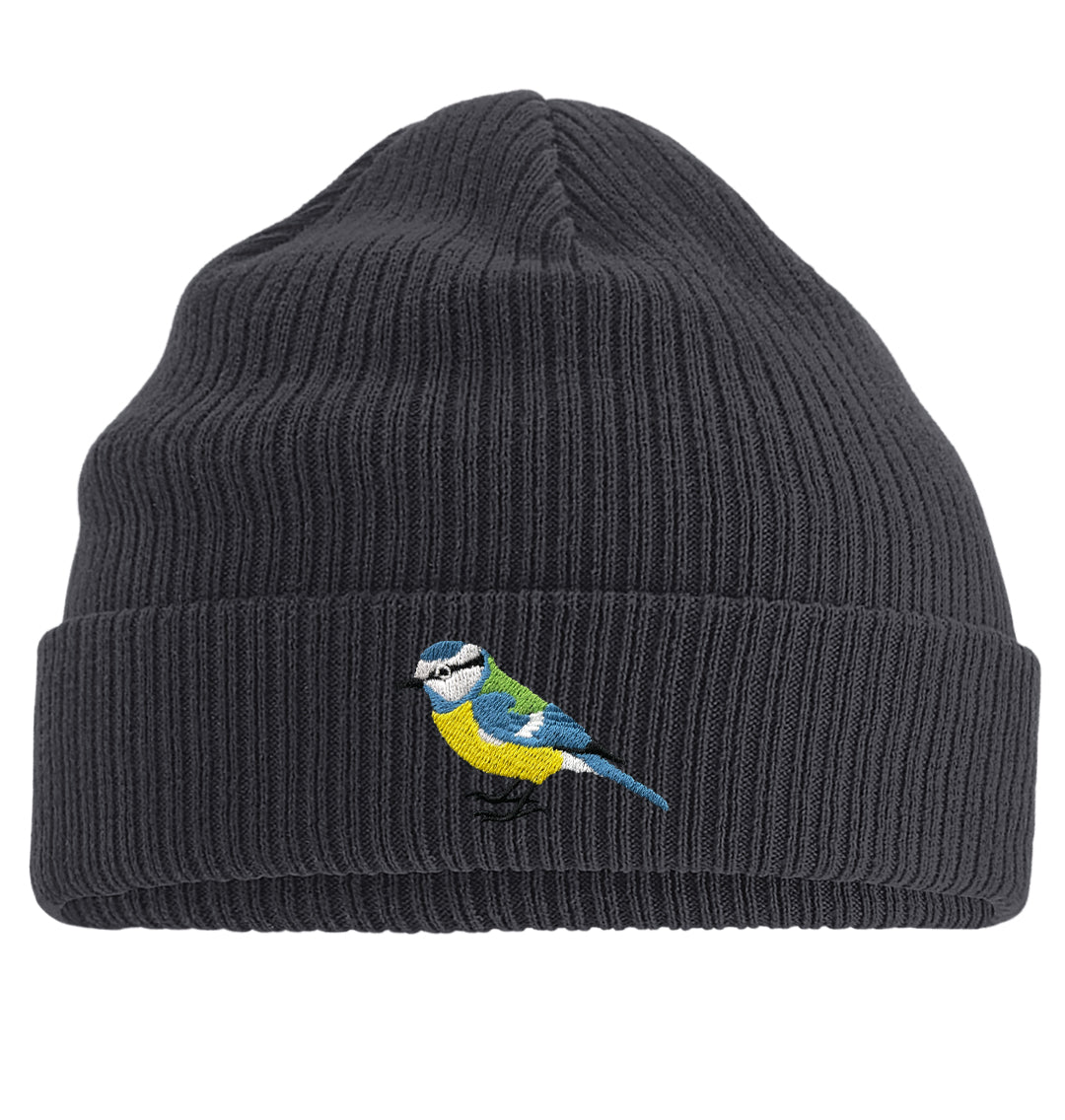 Blue Tit Beanie - Blue Panda