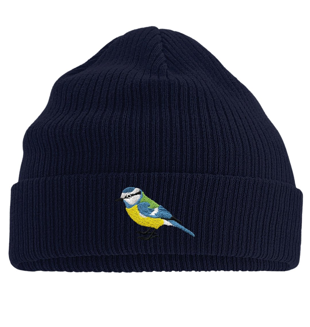 Blue Tit Beanie - Blue Panda