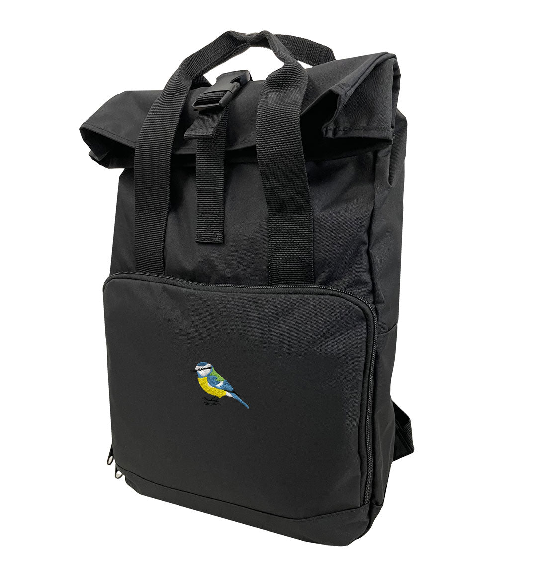 Blue Tit Everyday Roll-top Recycled Backpack