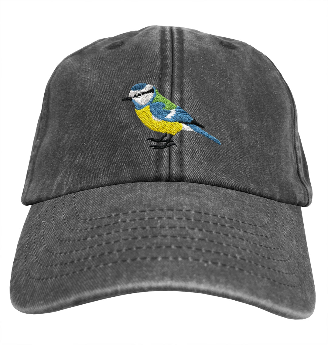 Blue Tit Denim Cap - Blue Panda