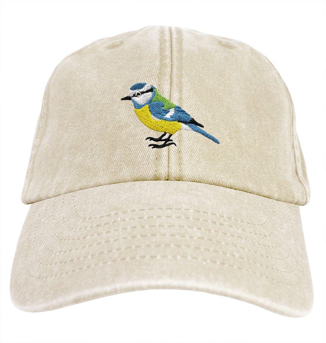 Blue Tit Denim Cap - Blue Panda