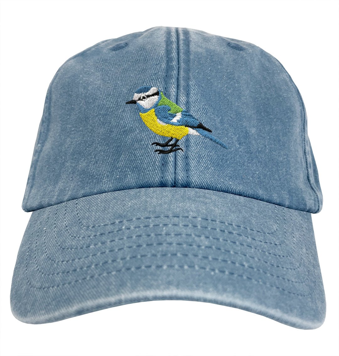 Blue Tit Denim Cap - Blue Panda