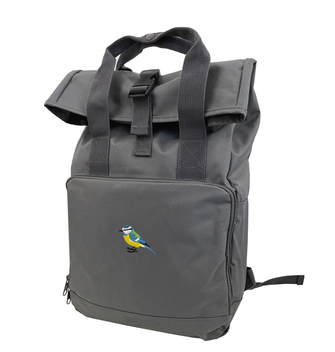 Blue Tit Everyday Roll-top Recycled Backpack
