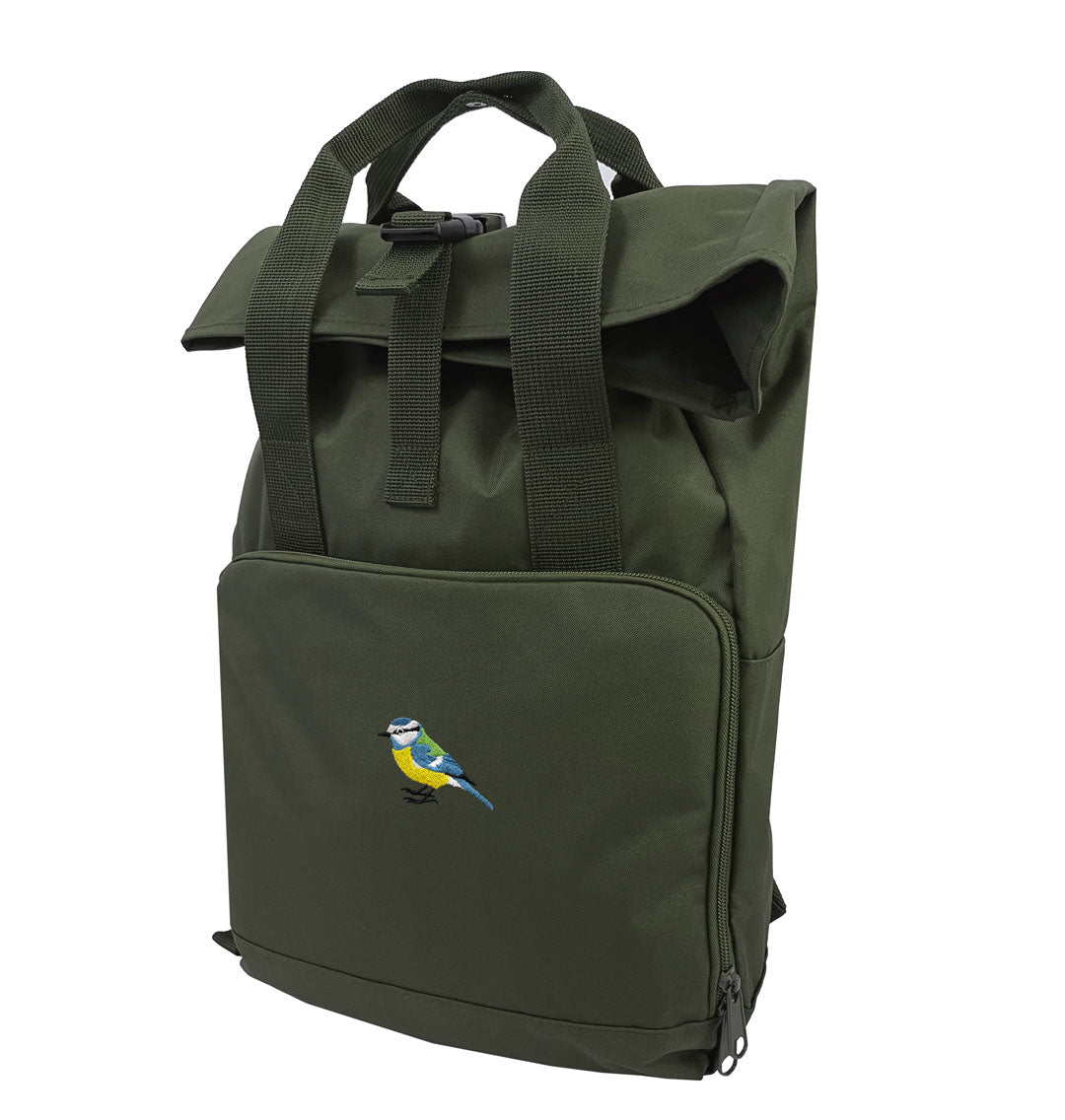 Blue Tit Everyday Roll-top Recycled Backpack