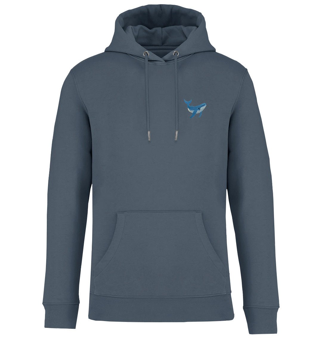 Blue Whale Mens Hoodie - Blue Panda