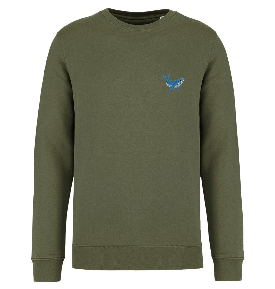 Blue Whale Mens Sweatshirt - Blue Panda