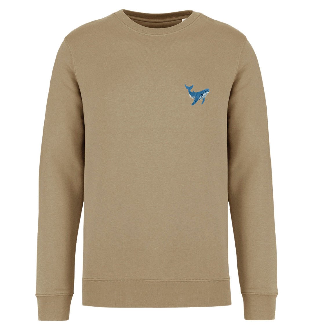 Blue Whale Mens Sweatshirt - Blue Panda